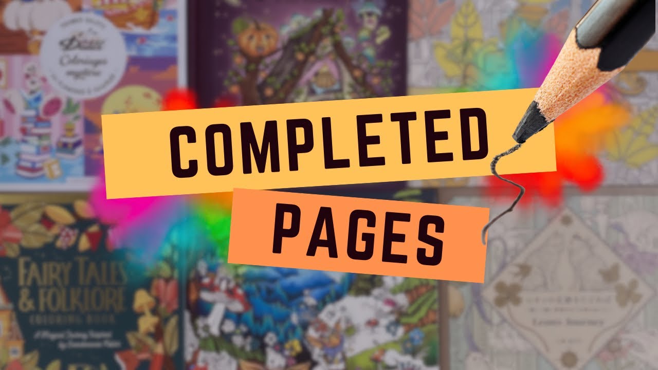 COMPLETED COLORING PAGES from February and March 2026 - Adult coloring