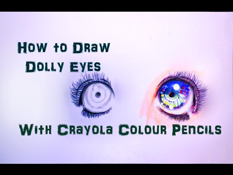 Anime Doll Eyes Crayola Color Pencil Tutorial