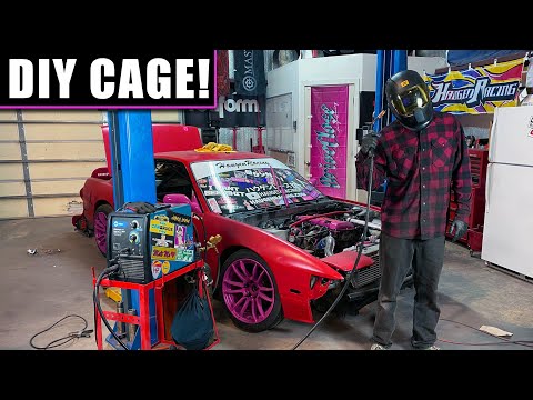 LOW BUDGET DRIFT BUILD EP 9- DIY Roll Cage