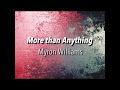 More Than Anything (lyrics)