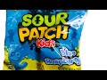 ASMR Opening New BLUE Sour Patch Gummies Blue Raspberry Gummy Candy