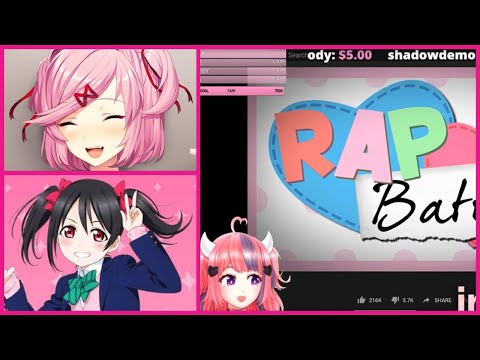 Ironmouse reacts to Natsuki vs Nico Yazawa Rap battle