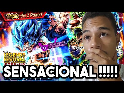 Summon em busca do goku and vegeta Dragon ball legends (incrível)