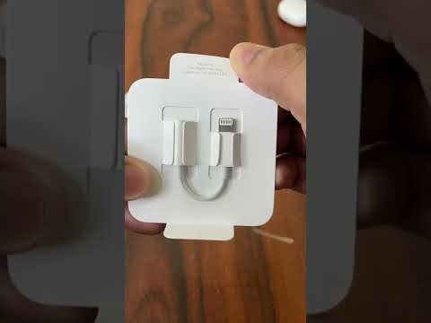Apple lightning to 3.5mm connector #unboxing #appleunboxing