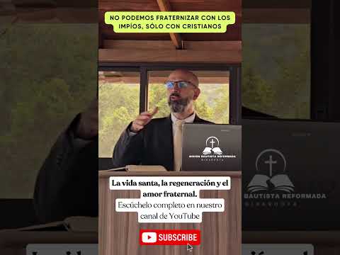 No podemos fraternizar con impíos, sólo con cristianos. #girardota #fereformada #solaescriptura