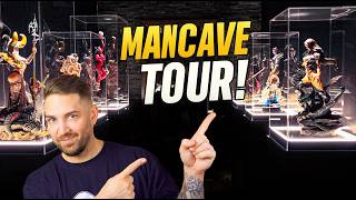 Inside My DREAM Man Cave Basement | Statue Collection, Gaming Lounges, Gym & Home Theater!