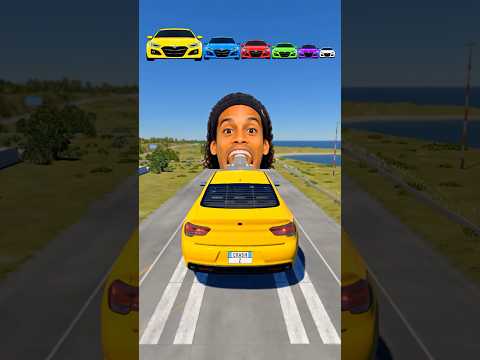 Big & Small Cars vs Ronaldinho #beamngdrive