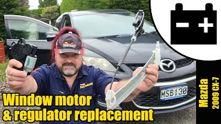 Mazda CX-7 Window motor & regulator replacement #1497