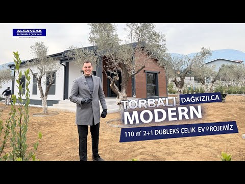  Torbalı'da 110 Metrekare 2+1 Modern Çelik Yapı Projemiz | Alsancak Prefabrik & Çelik Yapı