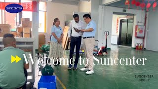 Welcome Client from Indian to visit Suncenter factory #customervisit #lasercutting#blowmoulding