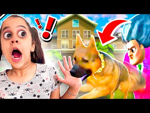 O CACHORRO DA PROFESSORA PEGOU A SARAH !!! - Scary Teacher