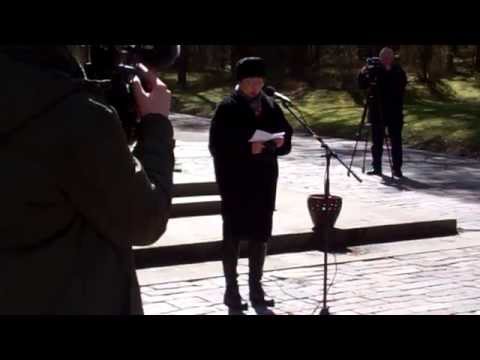 Faina Kukliansky at Ponar 17 April 2015