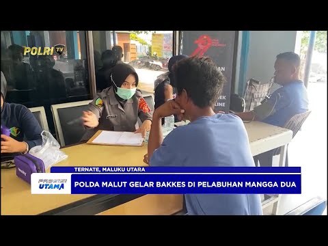 POLDA MALUT GELAR BAKTI KESEHATAN  SAMBUT HUT BHAYANGKARA KE-79