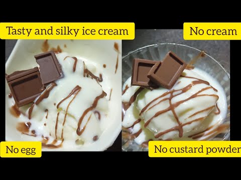 Smooth and tasty ice cream. With juz 4 ingredients. New year special video.
