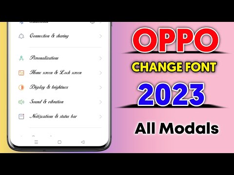 Oppo mobile me font style kaise change kare ।। how to change font style in oppo phone 2023 |