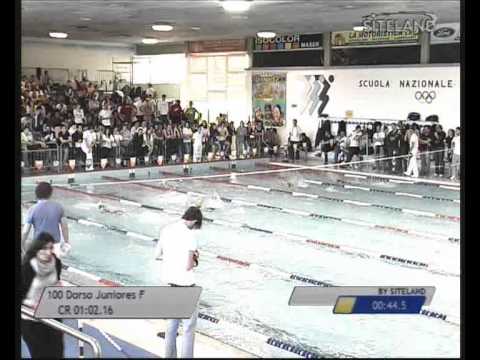 Finale dei 100 Dorso Juniores Femmine - 16 Memorial Chiara Giavi