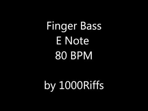 Finger Bass E Note 80 BPM - Beats Per Minute
