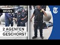 75-jarige man gewond na duw politie