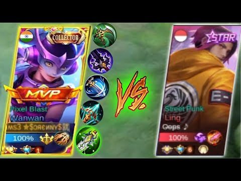 WANWAN vs LING ( BATTLE OF SUPREME 🔥) Top 1 Global Wanwan- |  MLBB