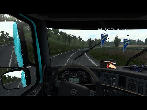 Bol Yağmurlu Havada Sığır Eti Taşıyoruz Ets2 Euro Truck Simulator 2 Asmr Tadında Keyifli Seyirler