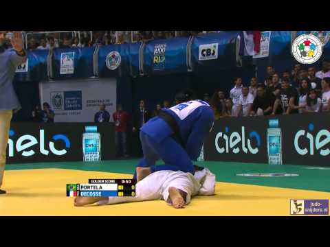 Judo 2013 World Championship Rio de Janeiro: Portela (BRA) - Decosse (FRA) [-70kg] rep