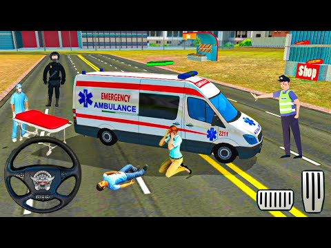 Indonesian Ambulance Robot City Rescue Driving#2 - Emergency Ambulance Simulator - Android Gameplay