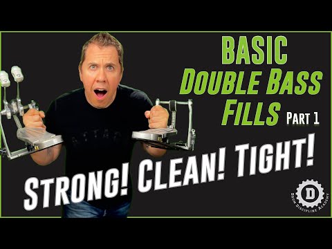 BASIC DOUBLE BASS FILL DEVELOPMENT pt. 1 - DRUM LESSON //DRUM DISCIPLINE ACADEMY