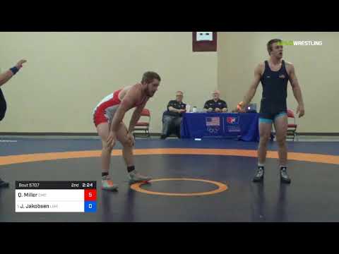 2018 Marine Corps US Open/UWW Junior Freestyle 97 Con 8 #2 - Quinn Miller (CWC) Vs. John Jakobsen
