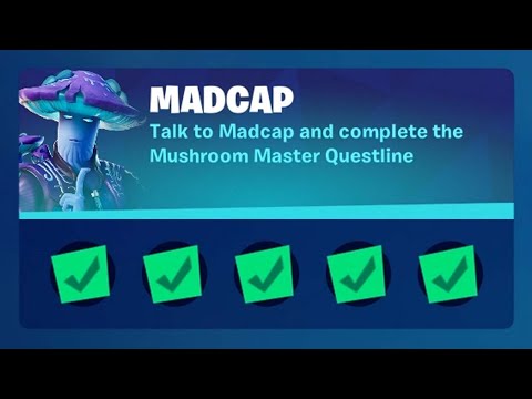 Fortnite Complete 'Madcap' Challenges Guide - How to Complete the Mushroom Master Questline