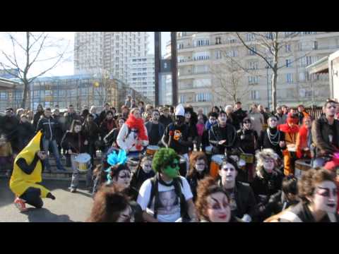 MARDI GRAS CARNAVAL RENNES 2015 LES BATUCS S'ECHAUFFENT