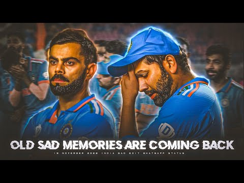 India 19 November 2023 💔 World Cup Sad Status || 🥺 India Sad Status || #19november2023