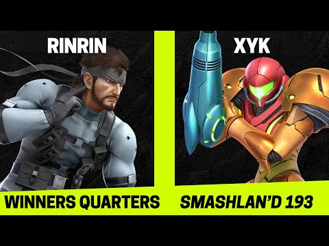 SmashLAN'd 193 Winners Quarters - Rinrin (Snake) vs XYK (Samus) - SSBU Tournament