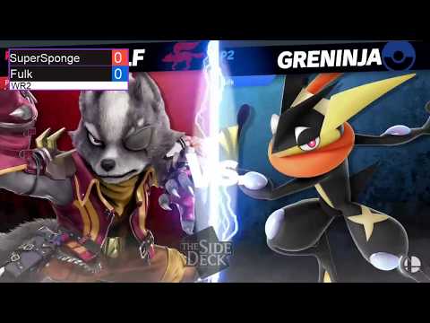 The Side Deck #41 - Fulk (Greninja) VS SuperSponge (Wolf, Mario) - SSBU Winners