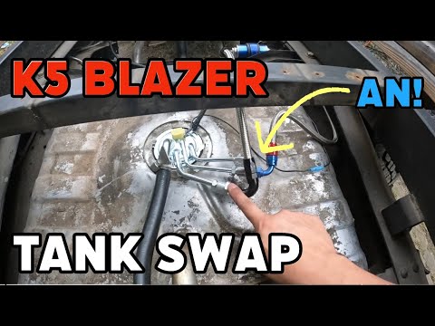 73-87 Squarebody BUDGET K5 Blazer Tank Swap and FUTURE PROOF Fuel pump setup