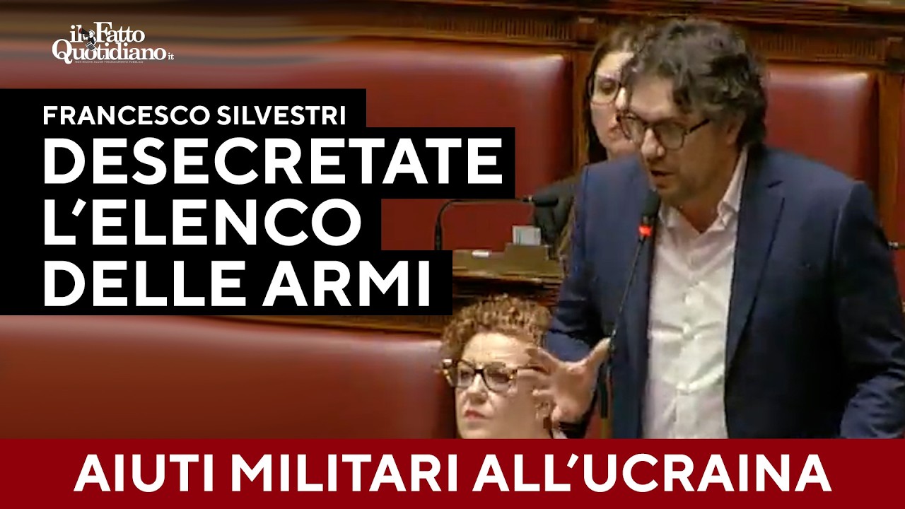 Silvestri: "Desecretate l'elenco delle armi all'Ucraina. Da Crosetto aperture cadute nel vuoto"