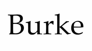 How to Pronounce Burke