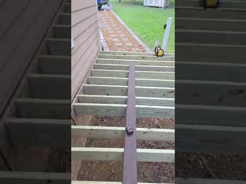 Large composite deck under construction