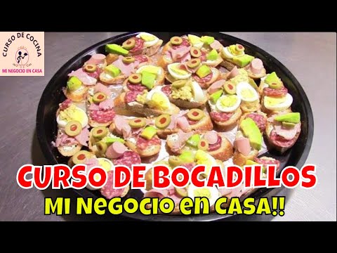 Como hacer montaditos variados para vender y picaderas