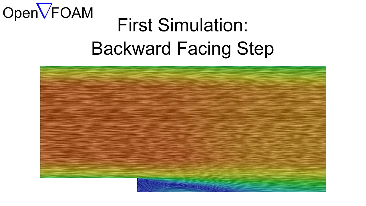 OpenFOAM First Simulation Tutorial: Backward Facing Step