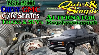 1996 - 2000 Chevy & GMC Alternator Replacement