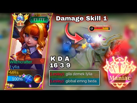 16 KILL + MANIAC | BEST BUILD LYLIA 2023 - Lylia Gameplay