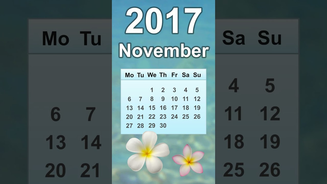 November 2017 Calendar