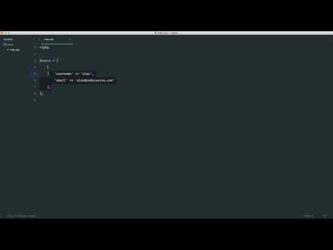 PHP Basics: Data types: Diving into arrays (11/35)
