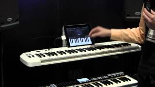 Video thumbnail for Hyson Music Presents the New Samson Carbon 61 Midi Controller with iPad Dock - Summer NAMM 2012 by Paul Effman Music Store