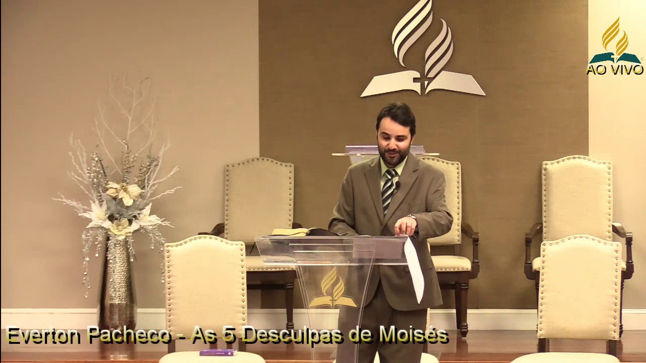 Everton Pacheco - As 5 Desculpas de Moisés (1/3/2017) AO VIVO