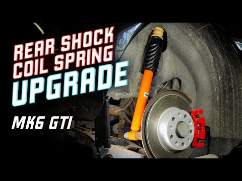 MK6 VW Golf GTI Rear Shock Absorber AND Coil Spring Replacement | Koni Shocks, Eibach Springs