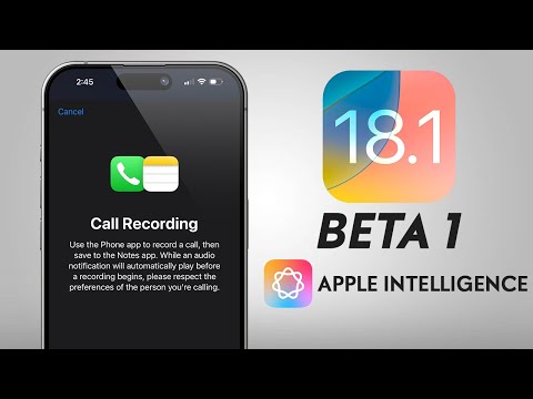 iOS 18.1 Beta 1 Call RECORDING Released! How to Activate Apple Intelligence (Hindi)
