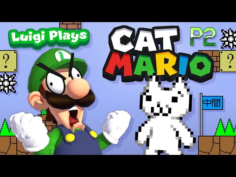 Luigi Plays: CAT MARIOOO - PART 2