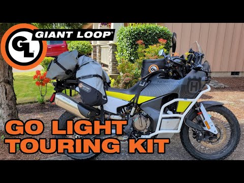 The Giant Loop Go Light Touring Kit: Complete Adventure Bike Soft Luggage Setup, No Racks Required