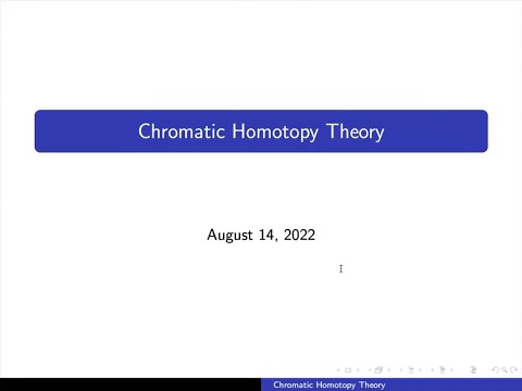 Chromatic homotopy theory - Jacob Lurie